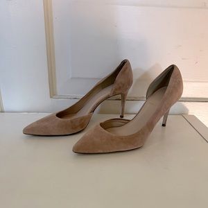 Jcrew nude suede pumps size 6.5 - perfect condition
